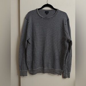 J.Crew Women’s 100% Cashmere Long Sleeve Stripped Pullover Size L